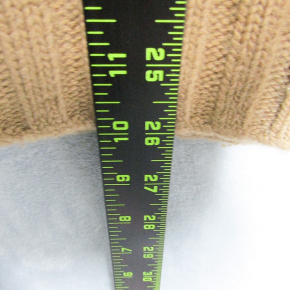 Tuckernuck Sweater Womens Medium V Neck Camel Collar Popover Oversized Tan - Picture 9 of 11